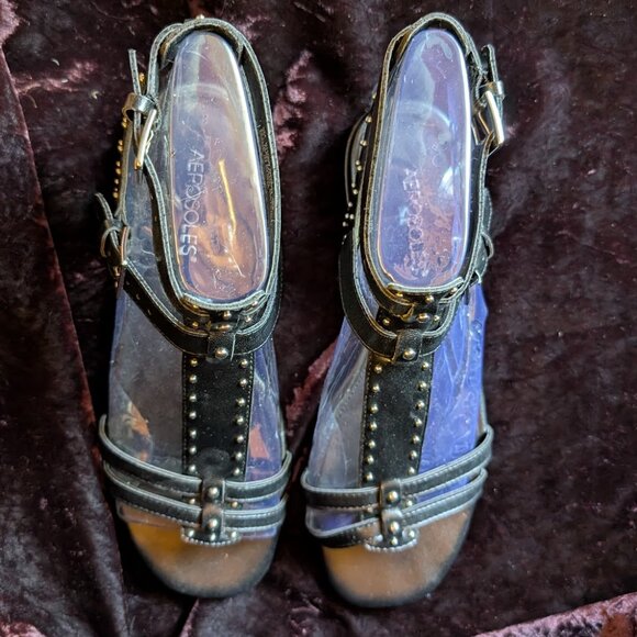 NEW Studded Gladiator Sandals, sz 8, Caged, Aerosoles - Picture 13 of 15